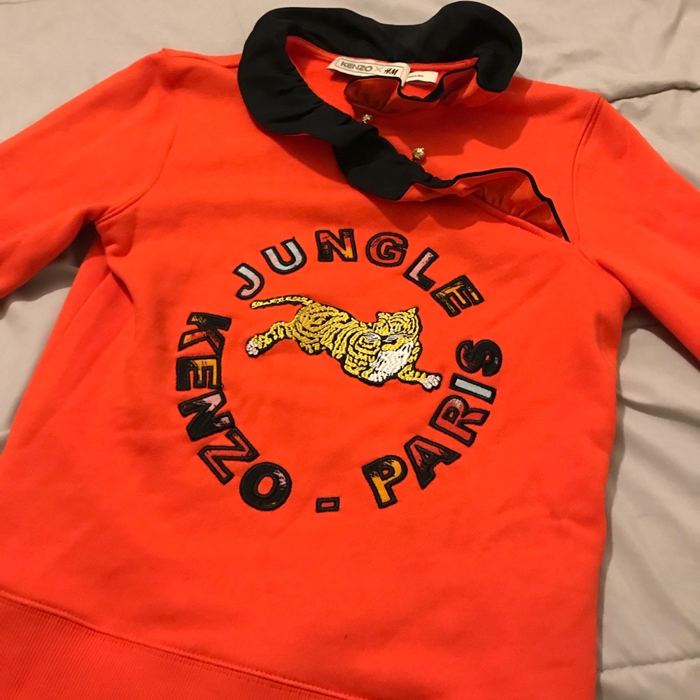 Kenzo x hm orange crewneck